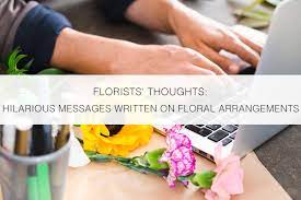 Underneath the colored flower is a blank flower where you can write all of your messages to mom! Florists Thoughts Hilarious Messages Written On Floral Arrangements Floranext Florist Websites Floral Pos Floral Software
