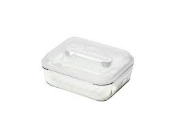 glasslock handy food container with tray 2l