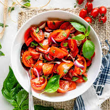 simple tomato salad healthy seasonal