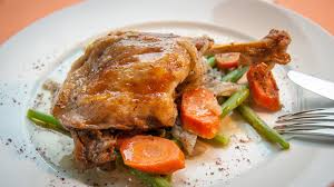 braised duck legs with carrots and
