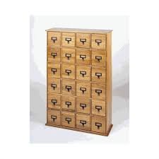 24 drawer storage cabinet in oak
