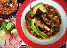 beef pozole in the slow cooker