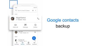 google contacts backup how to backup