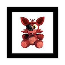 foxy plushie framed art