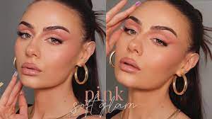 pink soft glam makeup tutorial you
