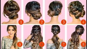 4 creative braided hairstyles in super easy video tutorials by ema globyte updated on march 30, 2018 whether you're looking for a way to tame your unruly hair, or to add a touch of elegance to your evening outfit, braids are the perfect solution for both. 10 Elegant Hairstyles Updos Easy Hairstyle Tutorial For Long Medium Hair Youtube