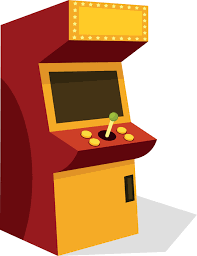 vector clip art of an arcade machine