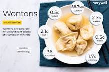 How many calories are in a Chinese wonton?