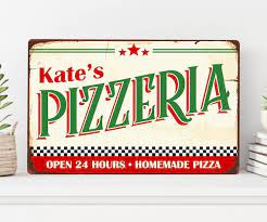 Pizzeria Sign Personalised Pizza Sign
