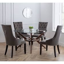 Chelsea Large Glass Dining Table With 4