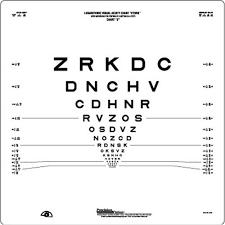 Logmar 2m Etdrs Chart 2 Revised Amazon Co Uk Business