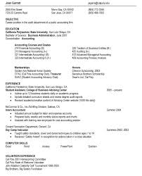 6 Accounting Student Resume Self Introduce