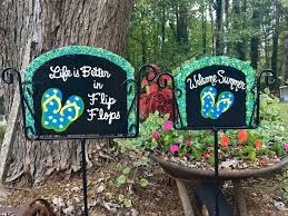 Hand Painted Personalized Garden Decor