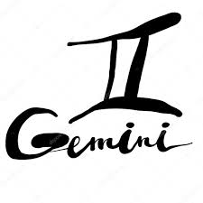 zodiac sign gemini stock vector by