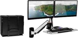 Dual Monitor Wall Mount Workstation