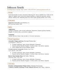 resume template microsoft word microsoft word resume template        Free Resume Template  for Word