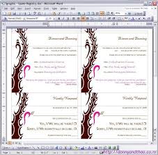 How To Make Wedding Invitations On Microsoft Word Wedding