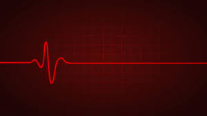 Red Line Show Heart Rate While Dead On Chart Of Monitor
