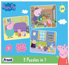 frank peppa pig 3 in 1 floor puzzles 26