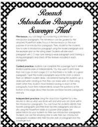 Some students don't know how to get started or are scared to fail, so they don't want to try. Research Paper Introduction Paragraph Writing Scavenger Hunt By Say The Word