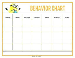 Logical Free Printable Behavior Charts For Teachers