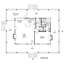 Country Style House Plan 1 Beds 1 5