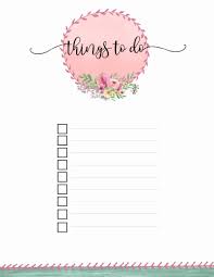 006 Checklist Things To Do Lists Template Fascinating Ideas