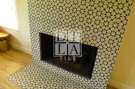 Redondo Beach Tiled Fireplace And