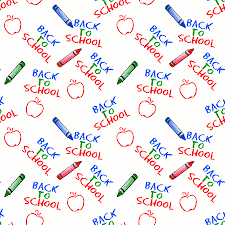crayons and apples background