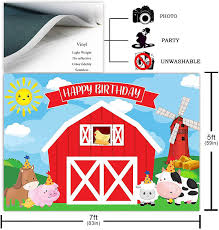 farm backdrop for kids birthday party