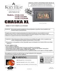 Chaska Xl Manual Kozy Heat Fireplaces