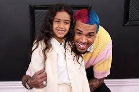 I hope the monkey beats chris the way he beat rihanna! Chris Brown Brings Daughter Royalty 5 To The Grammys 2020