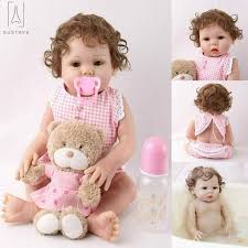At baby doll indian hair, we provide top quality indian virgin hair and hair products. Gustavedesign Reborn Baby Doll 19 Inches Full Body Silicone Vinyl Curly Hair Girl Dolls Toy Handmade Washable Realistic Doll Birthday Xmas Gift Set Walmart Com Walmart Com
