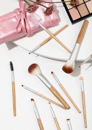 wood makeup brushes set of 12 for