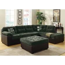 acme layce sectional in dark green