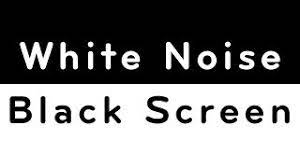 white noise black screen sleep study