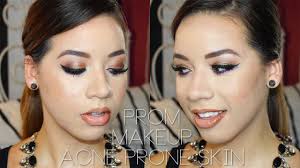 prom makeup tutorial acne e skin