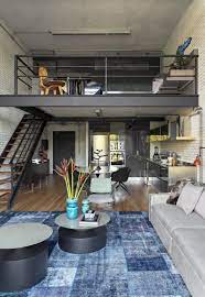 industrial loft with an open plan and a