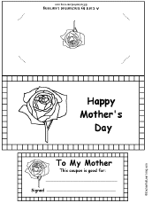 Mothers Day Coupon Card Craft Enchanted Learning Software
