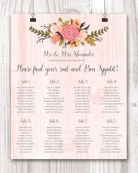 Wedding Seating Sign Wedding Seating Plan Rustic Wedding