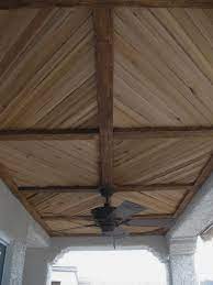 Covered Patio With Faux Wood Beam And