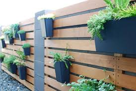 Diy Wood Slat Garden Wall With Planters
