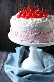 Cherry Coconut Tres Leches Cake Mind Over Batter gambar png