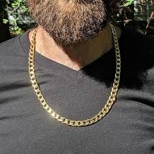 Chooes the 24 inch gold chain offer that meets your needs. 9 Mm Curb Cuban Chain Link Necklace For Men Boys Heavy 316l Stainless Steel Silver Gold Color 24 Inch On Sale Overstock 29746884