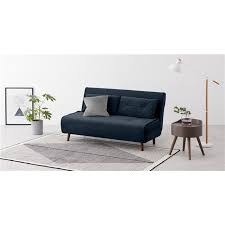 Double Sofa Bed Sapphire Blue Velvet