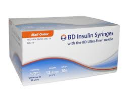 Ultra Fine Insulin Syringes 30 Gauge 0 5 Cc 1 2 Inch 90 Ea Bd