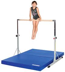 gymnastics high bar and mat combo for
