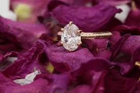 yellow gold diamond enement ring