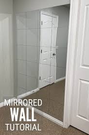 how to make a mirrored wall the