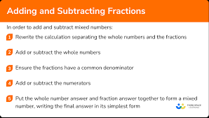 and subtracting fractions gcse maths